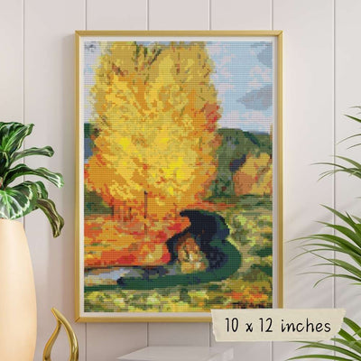 Autumn Landscape Cross Stitch Pattern