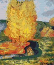 Autumn Landscape Cross Stitch Kit | Paul Gauguin