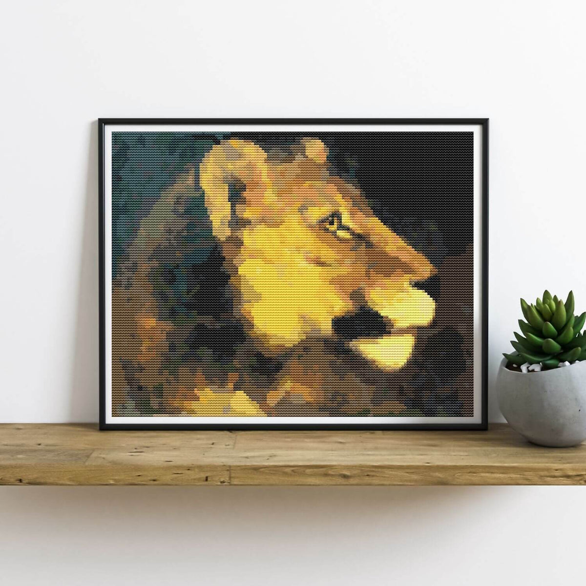 Head of Lioness Cross Stitch Pattern - Premium Cross Stitch Pattern - Theodore Gericault