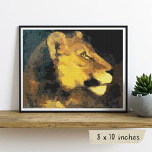 Head of Lioness Cross Stitch Pattern | Theodore Gericault