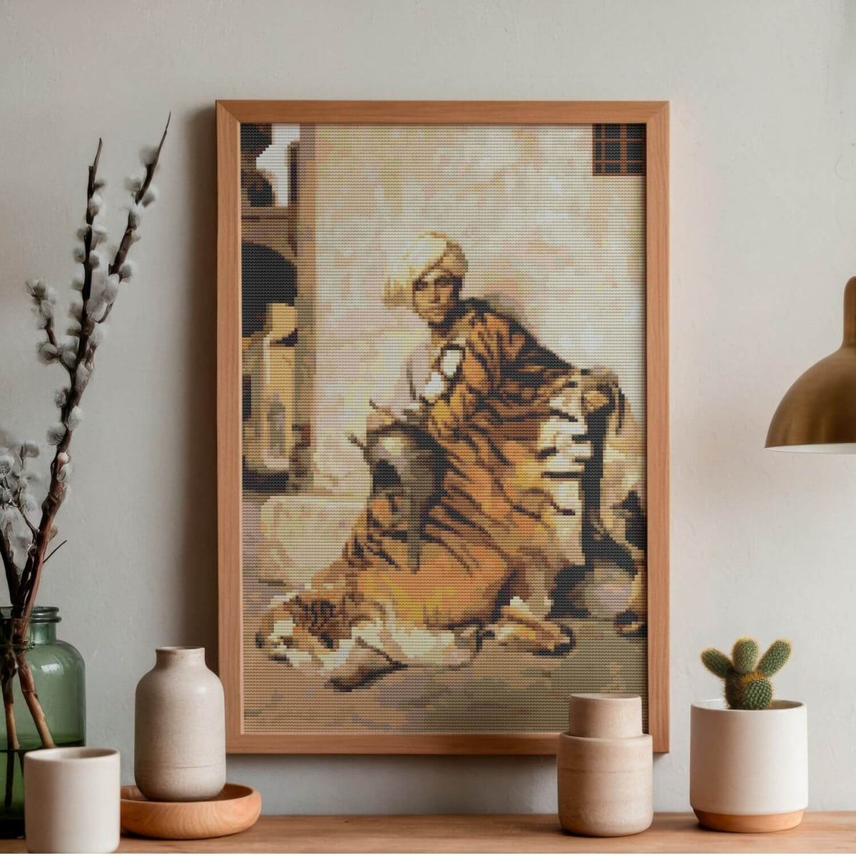 Pelt Merchant of Cairo Cross Stitch Pattern - Premium Cross Stitch Pattern - Jean Leon Gerome