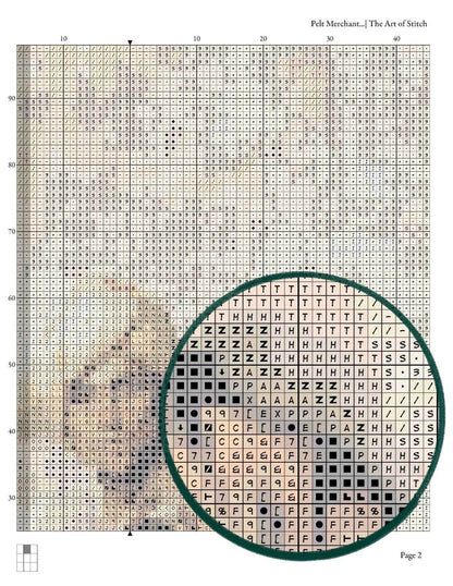 Pelt Merchant of Cairo Cross Stitch Pattern - Premium Cross Stitch Pattern - Jean Leon Gerome