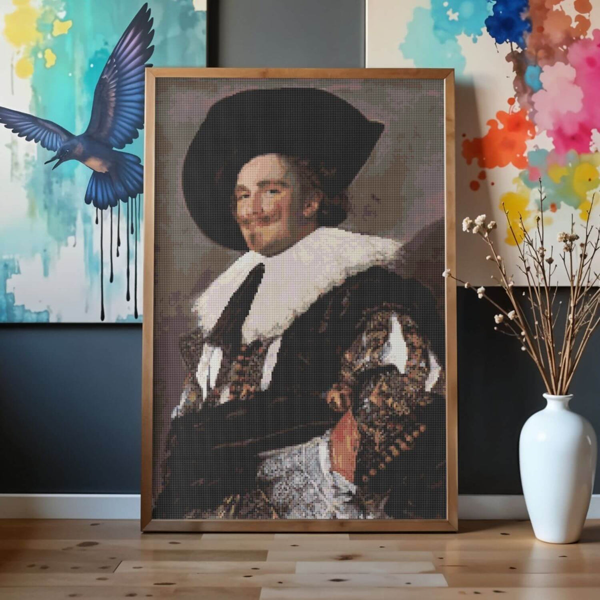 The Laughing Cavalier Cross Stitch Kit - Premium Cross Stitch Kit - Frans Hals