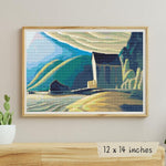 Ice House, Coldwell, Lake Superior Cross Stitch Kit