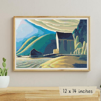 Ice House, Coldwell, Lake Superior Cross Stitch Pattern
