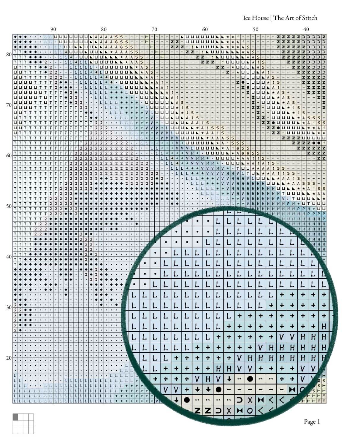 Ice House, Coldwell, Lake Superior Cross Stitch Pattern - Premium Cross Stitch Pattern - Lawren Harris