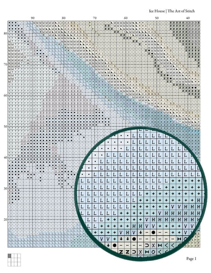 Ice House, Coldwell, Lake Superior Cross Stitch Pattern - Premium Cross Stitch Pattern - Lawren Harris
