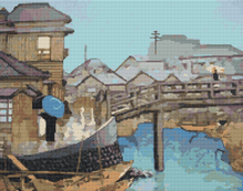 Ryoshimashi Cross Stitch Kit | Kawase Hasui