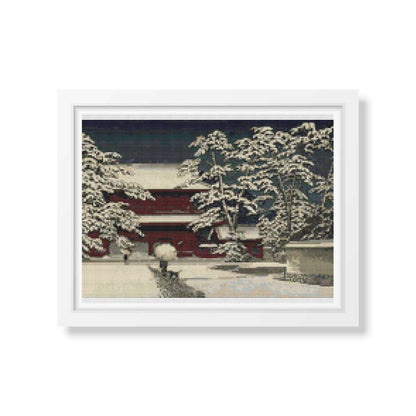 Kamibashi Cross Stitch Kit | Kawase Hasui