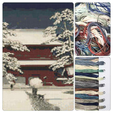 Zojoji Temple in Snow Cross Stitch Kit - Premium Cross Stitch Kit - Kawase Hasui
