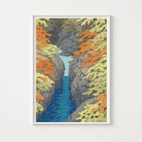 Autumn Cross Stitch Kit - Premium Cross Stitch Kit - Kawase Hasui