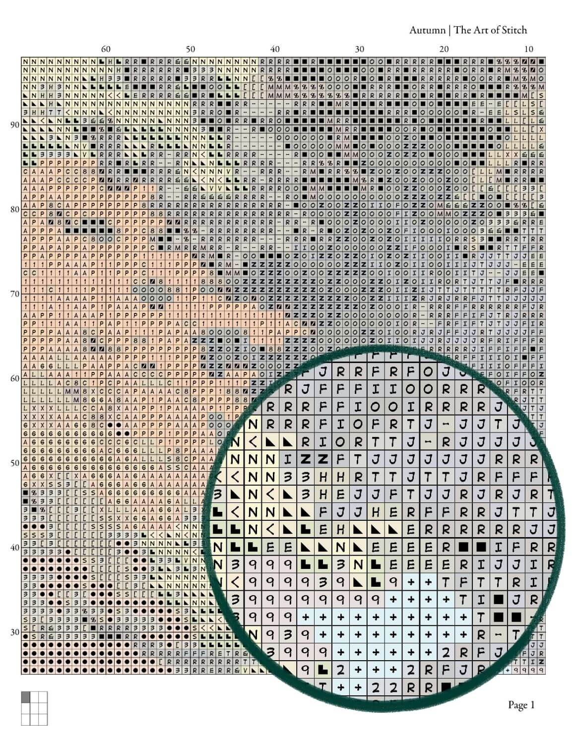 Autumn Cross Stitch Pattern