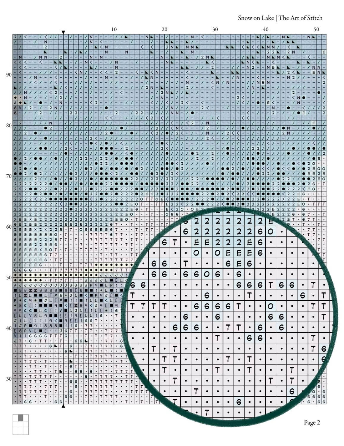 Snow on Lake Cross Stitch Pattern - Premium Cross Stitch Pattern - Kawase Hasui