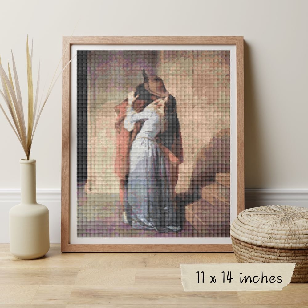 A Kiss Cross Stitch Pattern | Francesco Hayez