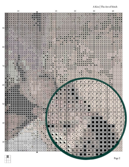 A Kiss Cross Stitch Kit