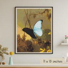 Blue Morpho Butterfly Cross Stitch Kit