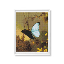 Blue Morpho Butterfly Cross Stitch Kit | Martin Johnson Heade