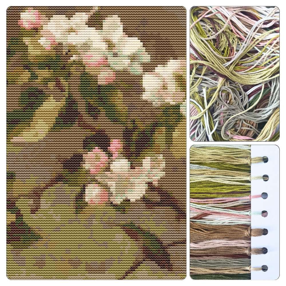 Hummingbird And Apple Blossoms Cross Stitch Kit - Premium Cross Stitch Kit - Martin Johnson Heade