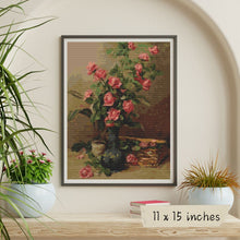 Roses Cross Stitch Kit | Martin Johnson Heade