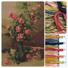 Roses Cross Stitch Kit - Premium Cross Stitch Kit - Martin Johnson Heade