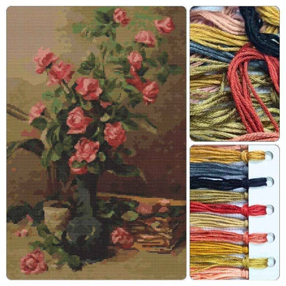Roses Cross Stitch Kit