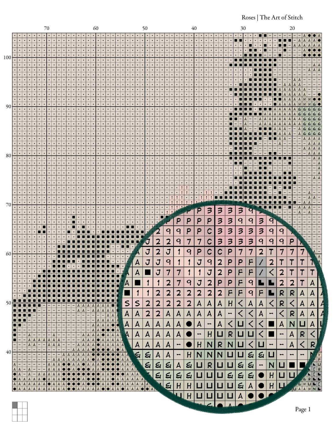 Roses Cross Stitch Pattern - Premium Cross Stitch Pattern - Martin Johnson Heade