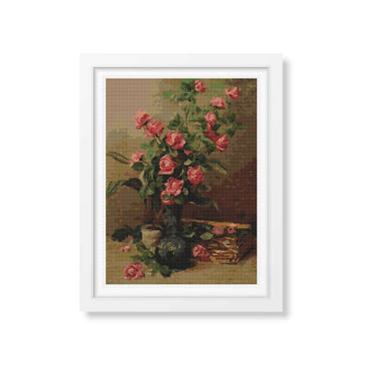 Roses Cross Stitch Kit | Martin Johnson Heade