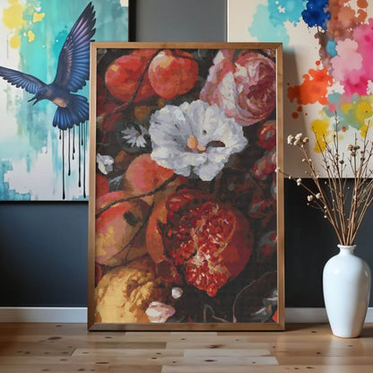 Festoon of Fruit and Flowers Cross Stitch Pattern - Premium Cross Stitch Pattern - Jan Davidsz. de Heem