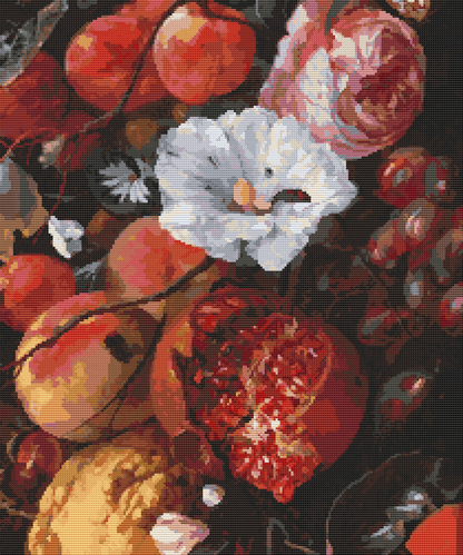 Festoon of Fruit and Flowers Cross Stitch Kit | Jan Davidsz. de Heem