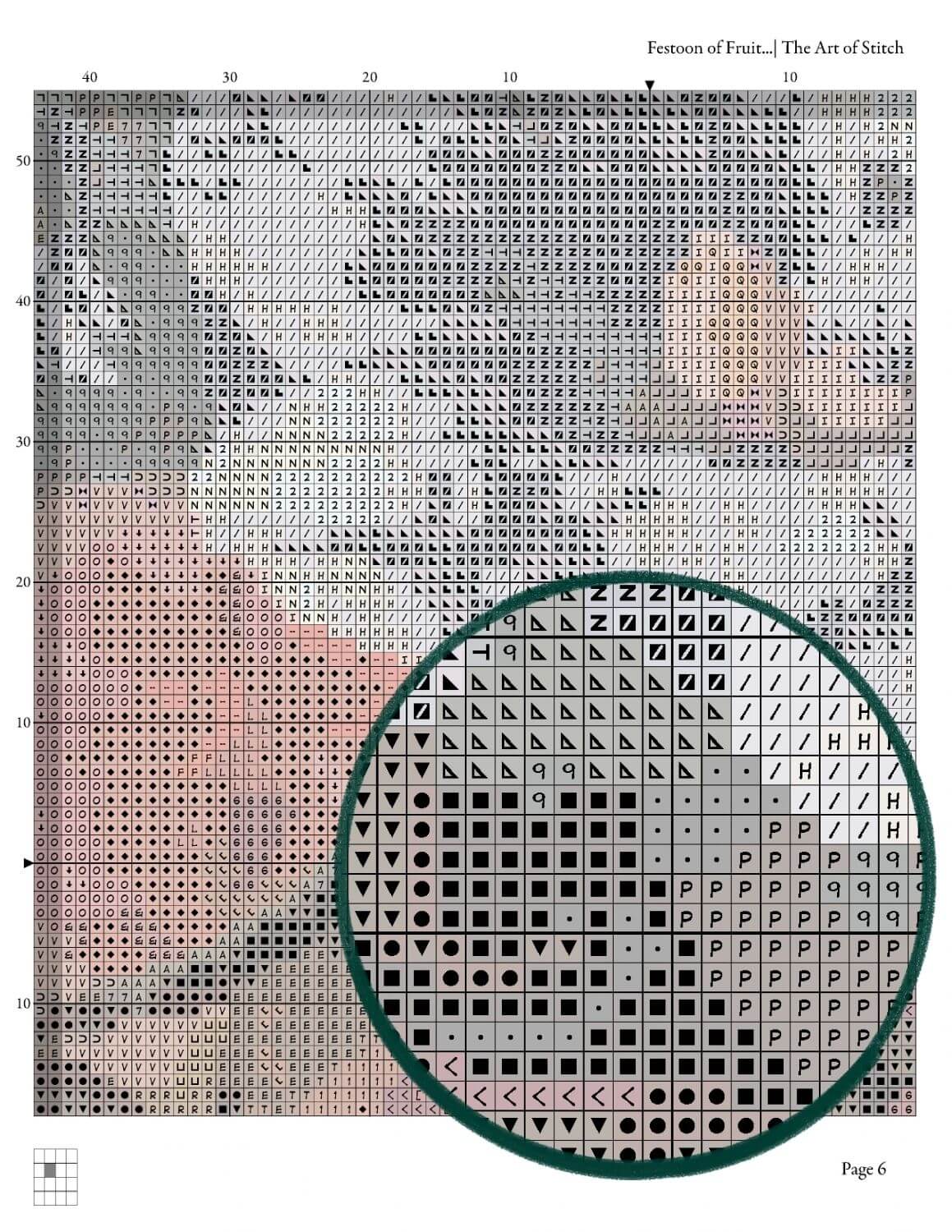 Festoon of Fruit and Flowers Cross Stitch Pattern - Premium Cross Stitch Pattern - Jan Davidsz. de Heem