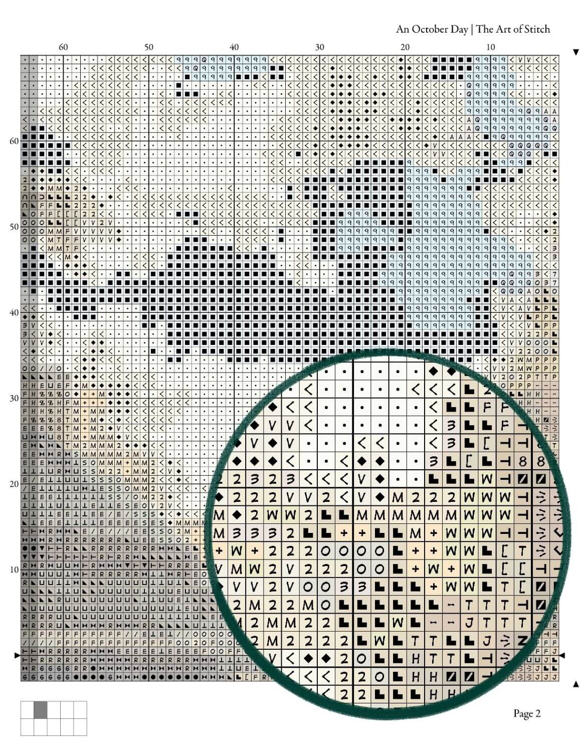 An October Day Cross Stitch Pattern - Premium Cross Stitch Pattern - Edward Lamson Henry