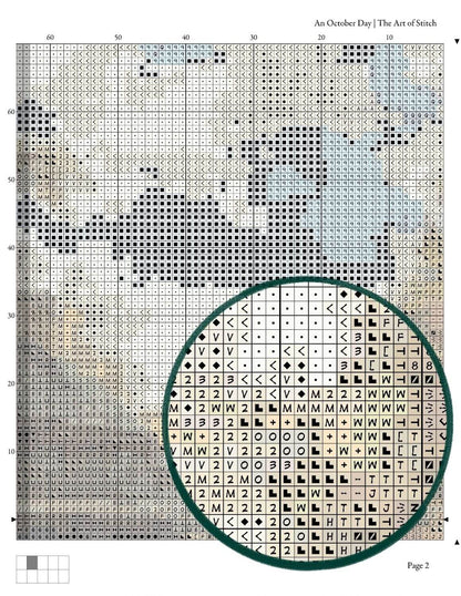 An October Day Cross Stitch Pattern - Premium Cross Stitch Pattern - Edward Lamson Henry