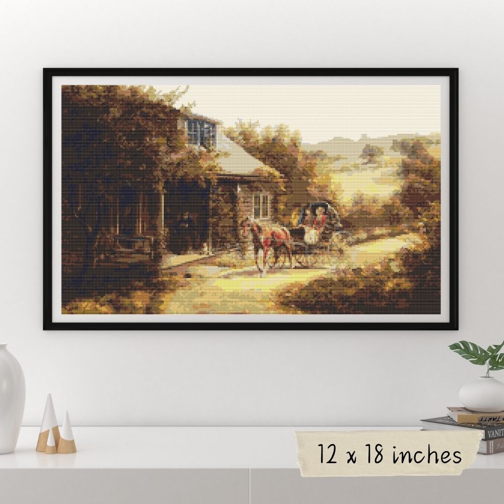 Unexpected Visitors Cross Stitch Pattern