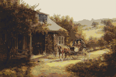 Unexpected Visitors Cross Stitch Pattern
