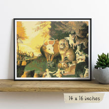 Peaceable Kingdom Cross Stitch Kit | Edward Hicks