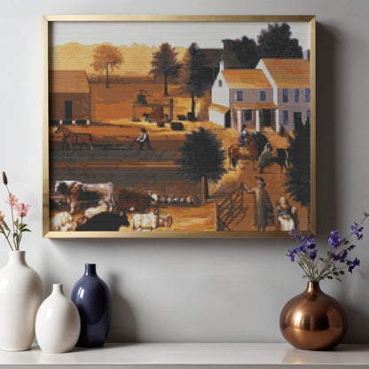 The Residence of David Twining Cross Stitch Pattern - Premium Cross Stitch Pattern - Edward Hicks