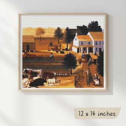 The Residence of David Twining Cross Stitch Pattern
