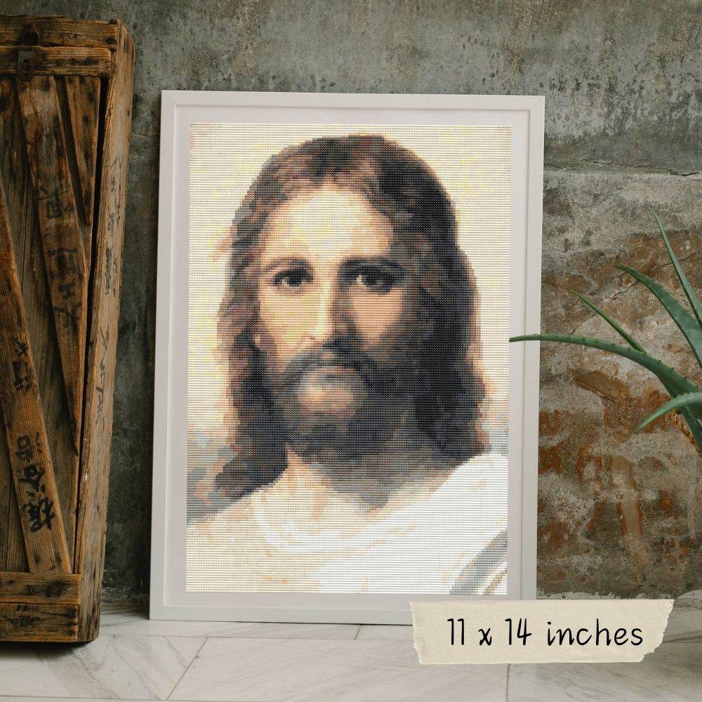 Jesus Cross Stitch Pattern by Heinrich Hofmann