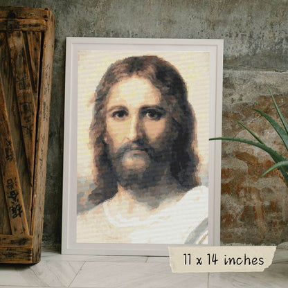 Jesus Cross Stitch Pattern by Heinrich Hofmann