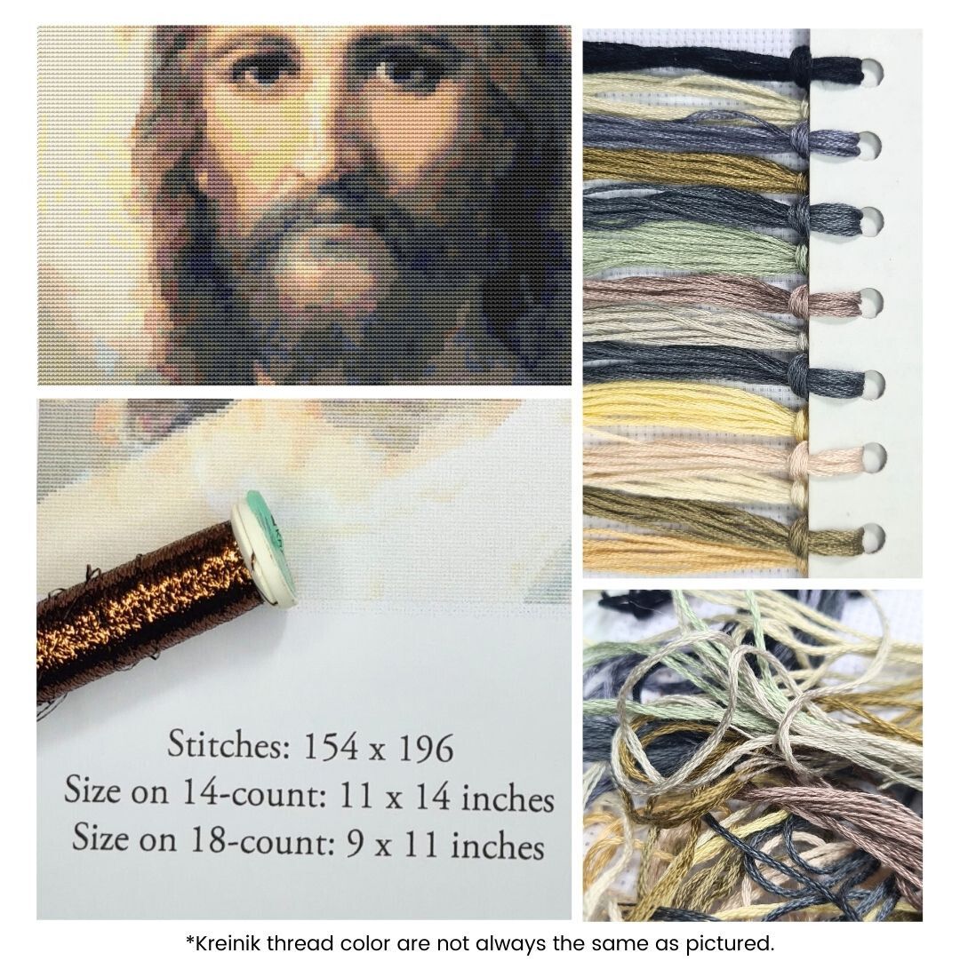 Jesus Cross Stitch Kit | Heinrich Hofmann