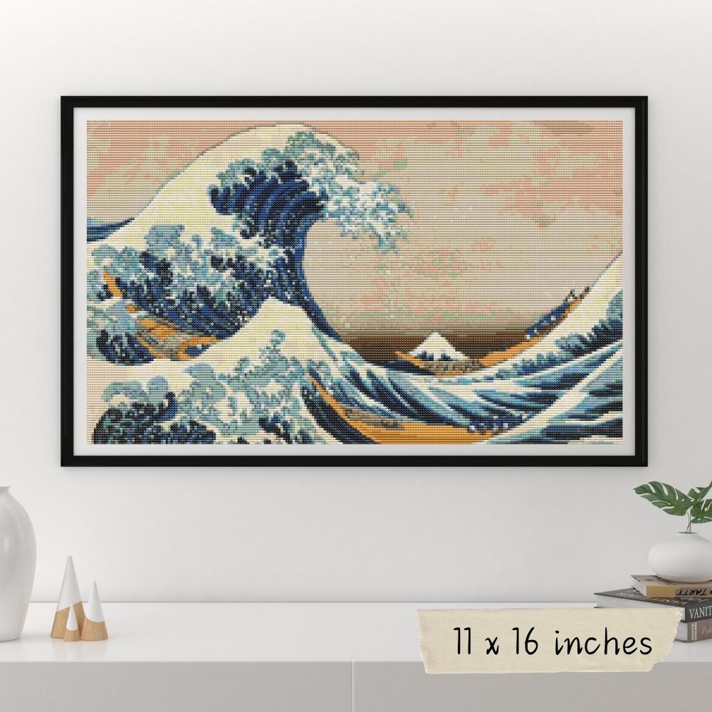 The Great Wave off Kanagawa Cross Stitch Kit