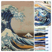 The Great Wave off Kanagawa Cross Stitch Kit - Premium Cross Stitch Kit - Katsushika Hokusai