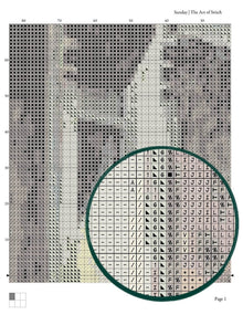 Sunday Cross Stitch Pattern - Premium Cross Stitch Pattern - Edward Hopper
