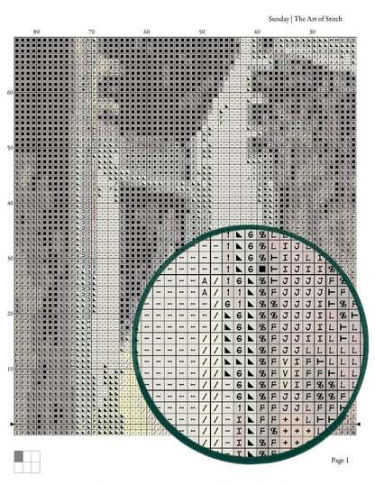Sunday Cross Stitch Pattern - Premium Cross Stitch Pattern - Edward Hopper