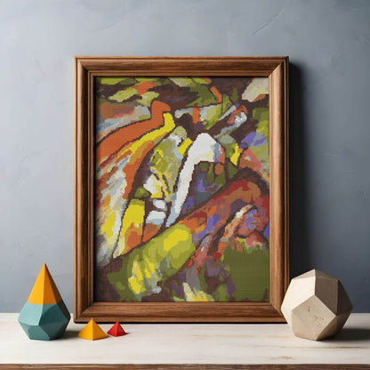 Improvisation Cross Stitch Pattern - Premium Cross Stitch Pattern - Wassily Kandinsky