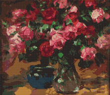 Vase of Red Roses Cross Stitch Pattern | Paul Kapell