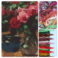 Vase of Red Roses Cross Stitch Kit - Premium Cross Stitch Kit - Paul Kapell