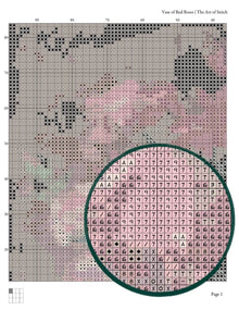 Vase of Red Roses Cross Stitch Pattern - Premium Cross Stitch Pattern - Paul Kapell