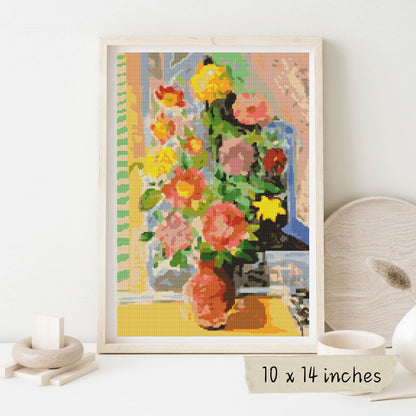 Grand Bouquet Cross Stitch Kit | Moise Kisling