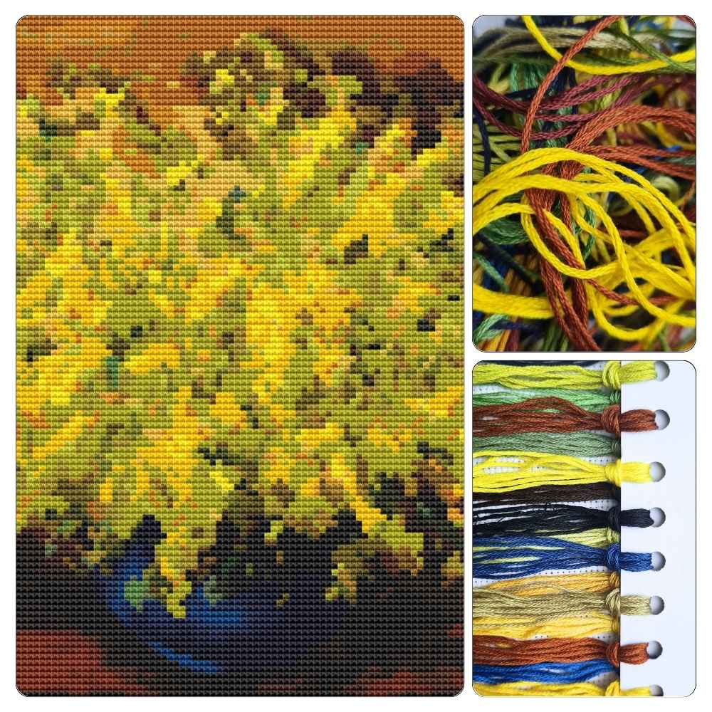 Mimosas Cross Stitch Kit